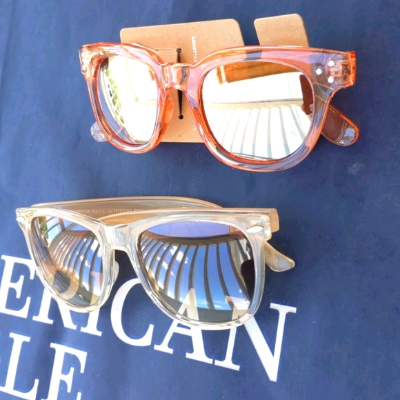 AEO Tan and Orange Sunglasses 2 Pair